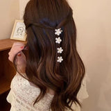 4pcs/set Flower Small Claw Clip Girl Bangs Clip Ponytail Hair Accessories