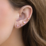 4pcs Cartoon Mouse Stud Earrings Women Girls CZ Gift Jewelry