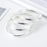 4pc Africa Bangles for Women Silver Arab Dubai Bracelets Wedding Jewelry