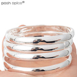 4pc Africa Bangles for Women Silver Arab Dubai Bracelets Wedding Jewelry