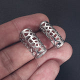 4pcs Stainless Steel Hollow Tube Bar Beads for 8mm 6mm Leather Cord Bracelet