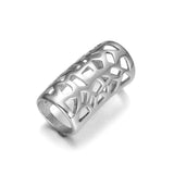 4pcs Stainless Steel Hollow Tube Bar Beads for 8mm 6mm Leather Cord Bracelet