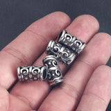 4 Stainless Steel Slide Beads for DIY Jewelry Making Fit 5mm Leather