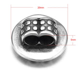 4 Stainless Steel Slider Beads 5mm Double Hole Charms for DIY Jewelry