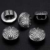 4 Stainless Steel Slider Beads 5mm Double Hole Charms for DIY Jewelry