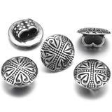 4 Stainless Steel Slider Beads 5mm Double Hole Charms for DIY Jewelry