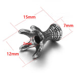4pcs Stainless Steel Spacer Beads 2mm Hole Thalami Sliders Claw Charms