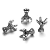 4pcs Stainless Steel Spacer Beads 2mm Hole Thalami Sliders Claw Charms