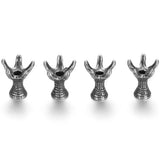 4pcs Stainless Steel Spacer Beads 2mm Hole Thalami Sliders Claw Charms