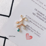 4pcs Alloy Leaves k earrings pendant Jewelry Accessorie Supplies