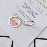 4pcs Alloy Round White Gold Stainless Steel DIY Earring Supplies