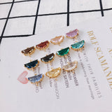 Glass Mixed Eardrop Alloy Necklace Earring Charms Pendant DIY Material