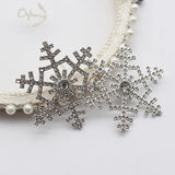 4pcs 54mm Silver Snowflake Decorations DIY Christmas Gift Decoration