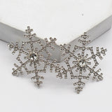 4pcs 54mm Silver Snowflake Decorations DIY Christmas Gift Decoration