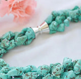 Turquoise Stone Necklace with Magnet Clasp