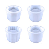 4x Cylinder Flower Pot Cement Mold Garden Planter Silicone Mold