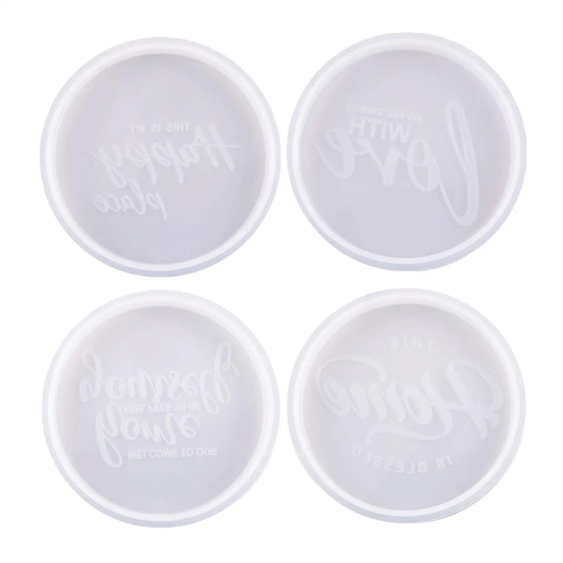 4x DIY Epoxy Resin Casting Tool for Coaster Cup Mat
