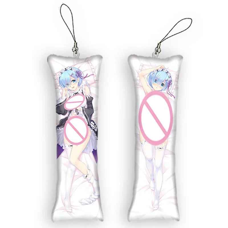 Re:Zero Rem Dakimakura Mini Keychain Pendant Anime Gift