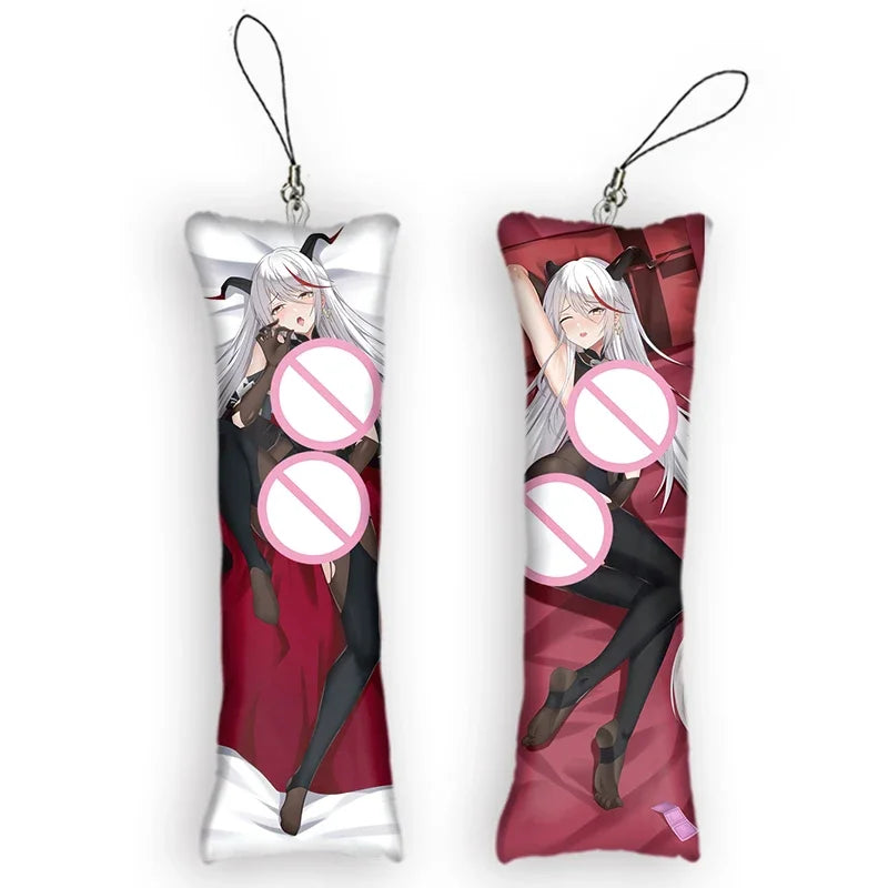 Azur Lane Mini Key Chains Anime Body Mini Pillow Pendant