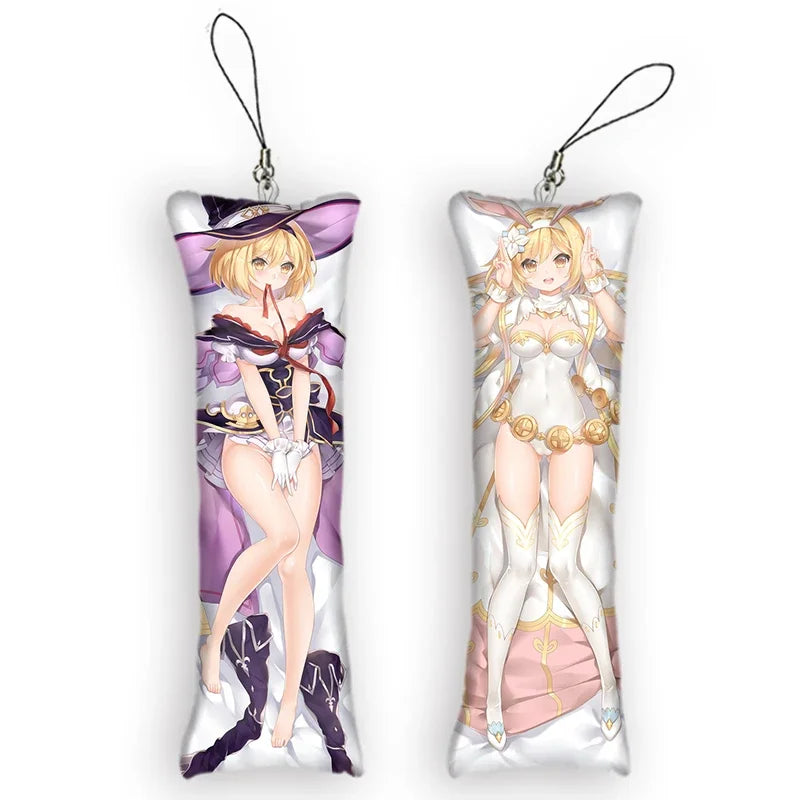Granblue Fantasy Dakimakura Keychain Mini Body Pillow Bag Pendant Gift