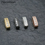 4x12mm CZ Zircon Rectangle Beads 10pc/lot