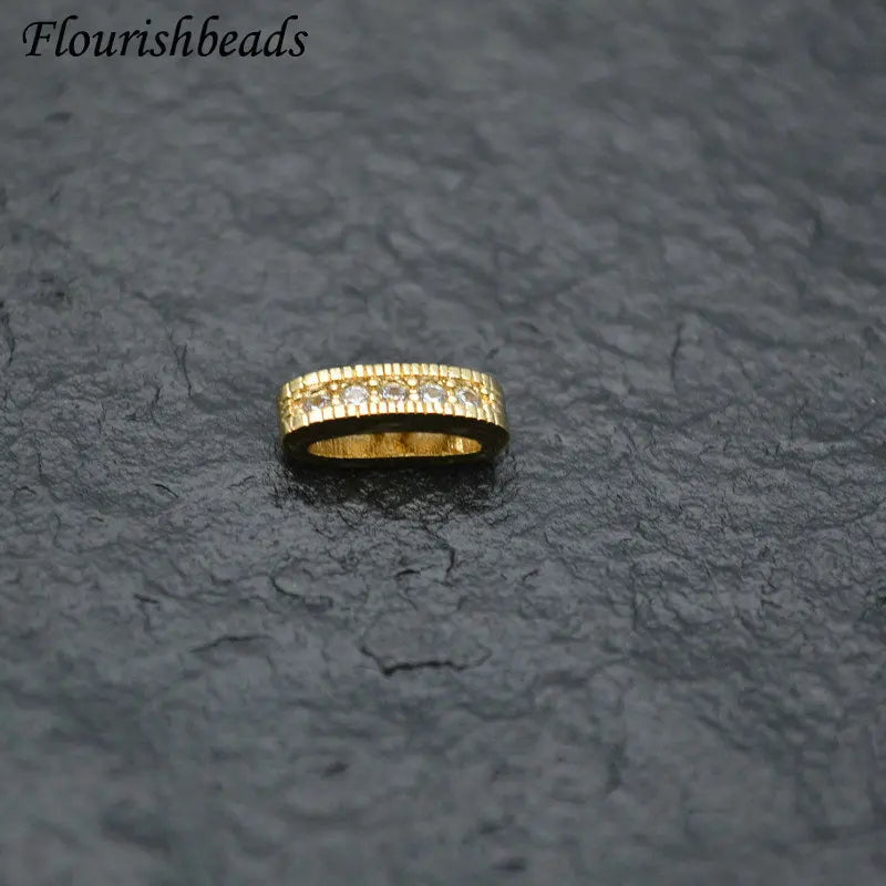 4x12mm CZ Zircon Rectangle Beads 10pc/lot