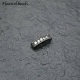4x12mm CZ Zircon Rectangle Beads 10pc/lot