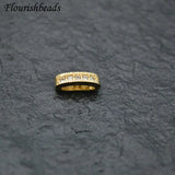 4x12mm CZ Zircon Rectangle Beads 10pc/lot