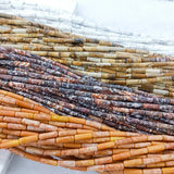 4x13mm Natural Semi-precious Stone Loose Beads Strands 19 Colors Tube Beads