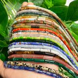 4x13mm Natural Stone Tube Beads for Jewelry Making