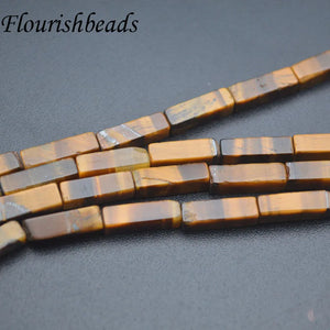 4x13mm Natural Tiger Eye Rectangle Loose Beads 5strands/lot