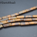 4x13mm Natural Tiger Eye Rectangle Loose Beads 5strands/lot