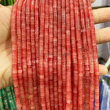 Pink Quartz Cylinder Crystal Beads for Jewelry Making