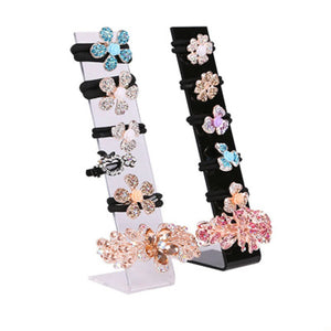 Acrylic Hair Clip Jewelry Showcase Holder Hairpin Display Stand