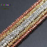 4x2mm Hematite Beads Faceted Rondelle Natural Stone Spacer Beads