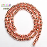 4x2mm Hematite Beads Faceted Rondelle Natural Stone Spacer Beads