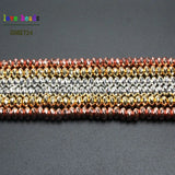 4x2mm Hematite Beads Faceted Rondelle Natural Stone Spacer Beads