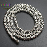 4x2mm Hematite Beads Faceted Rondelle Natural Stone Spacer Beads