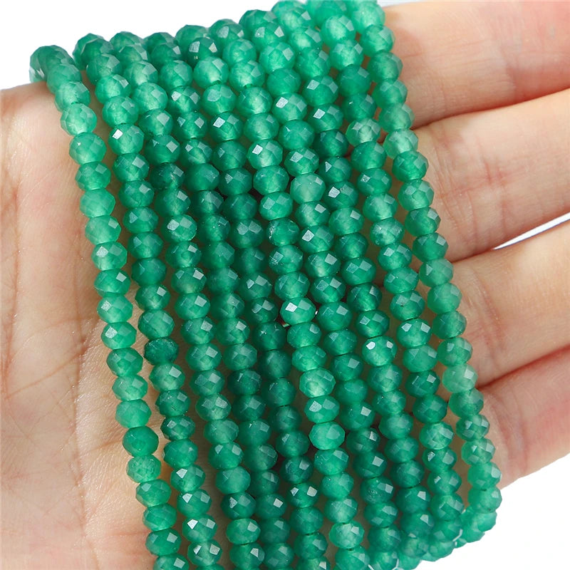 4x2mm Mini Faceted Rose Quartz Crystal Bead for DIY Jewelry Making