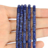 4x2mm Flat Round Lapis Lazuli Stone Beads for Jewelry Making