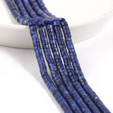 4x2mm Flat Round Lapis Lazuli Stone Beads for Jewelry Making