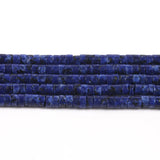 4x2mm Flat Round Lapis Lazuli Stone Beads for Jewelry Making
