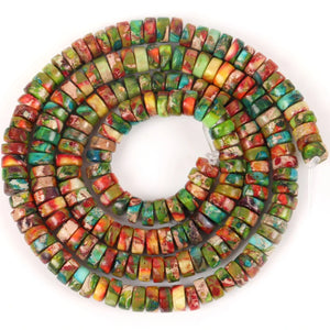 4x2mm Imperial Turquoise Spacer Beads for Jewelry Making