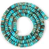 4x2mm Imperial Turquoise Spacer Beads for Jewelry Making