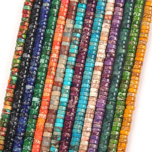 4x2mm Imperial Turquoise Spacer Beads for Jewelry Making