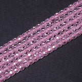 Multicolor Zircon Faceted Rhinestone Beads 4x3.5mm