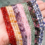 Tourmaline Pink Quartz Sodalite Green Jade Beads 15' for Jewelry Making