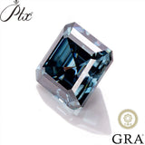 Asscher Cut VVS1 Moissanite 4x4-10x10mm Girdle Loose Gems Dark Vivid