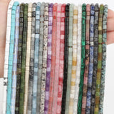 4x4mm Natural Stone Beads for Jewelry Making DIY