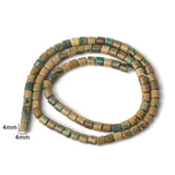 4x4mm Natural Stone Cylinder Beads for Jewelry Making DIY Charms Bracelet